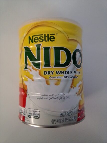 NESTLE NIDO DRY WHOLE MILK NET WT 31.7 OZ (1.98 LB or 900G) MEDIUM